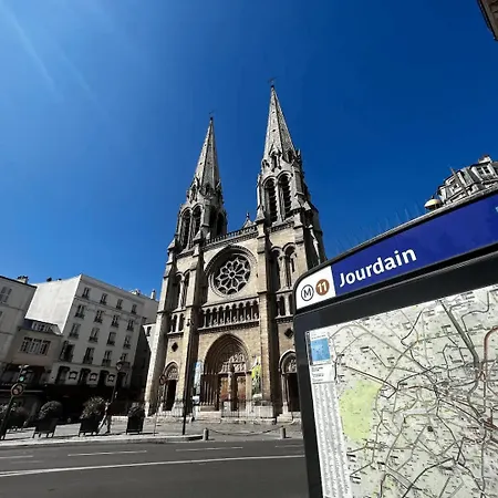 Calme&lumineux - 4ch-8p Jourdain - Métro à La Porte Parigi