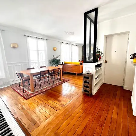 Apartment Calme & Lumineux - 4ch-8p Jourdain - Metro A La Porte